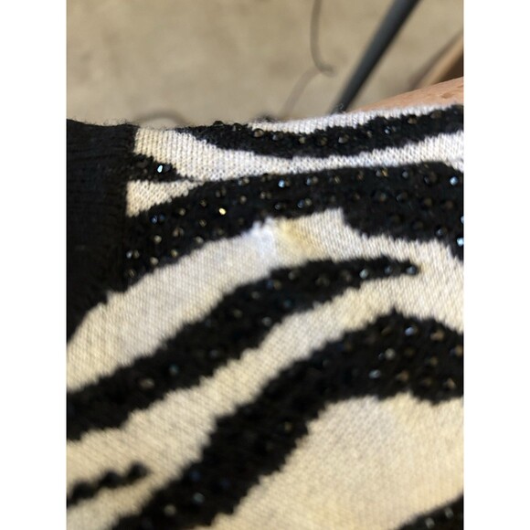 Alice + Olivia Womens Connie Embellished Knit Crew Neck Pullover Sweater Size Sm - Picture 6 of 6